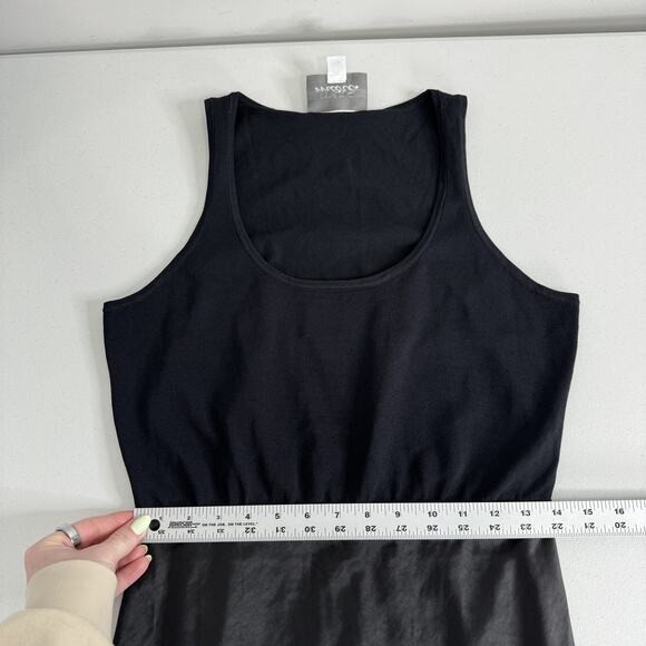 Mare Mare Anthropologie Knit Slip Twofer Tank Dress Womens Medium Black Party - Picture 11 of 14